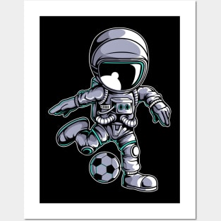 Astronaut Soccer Player Posters and Art